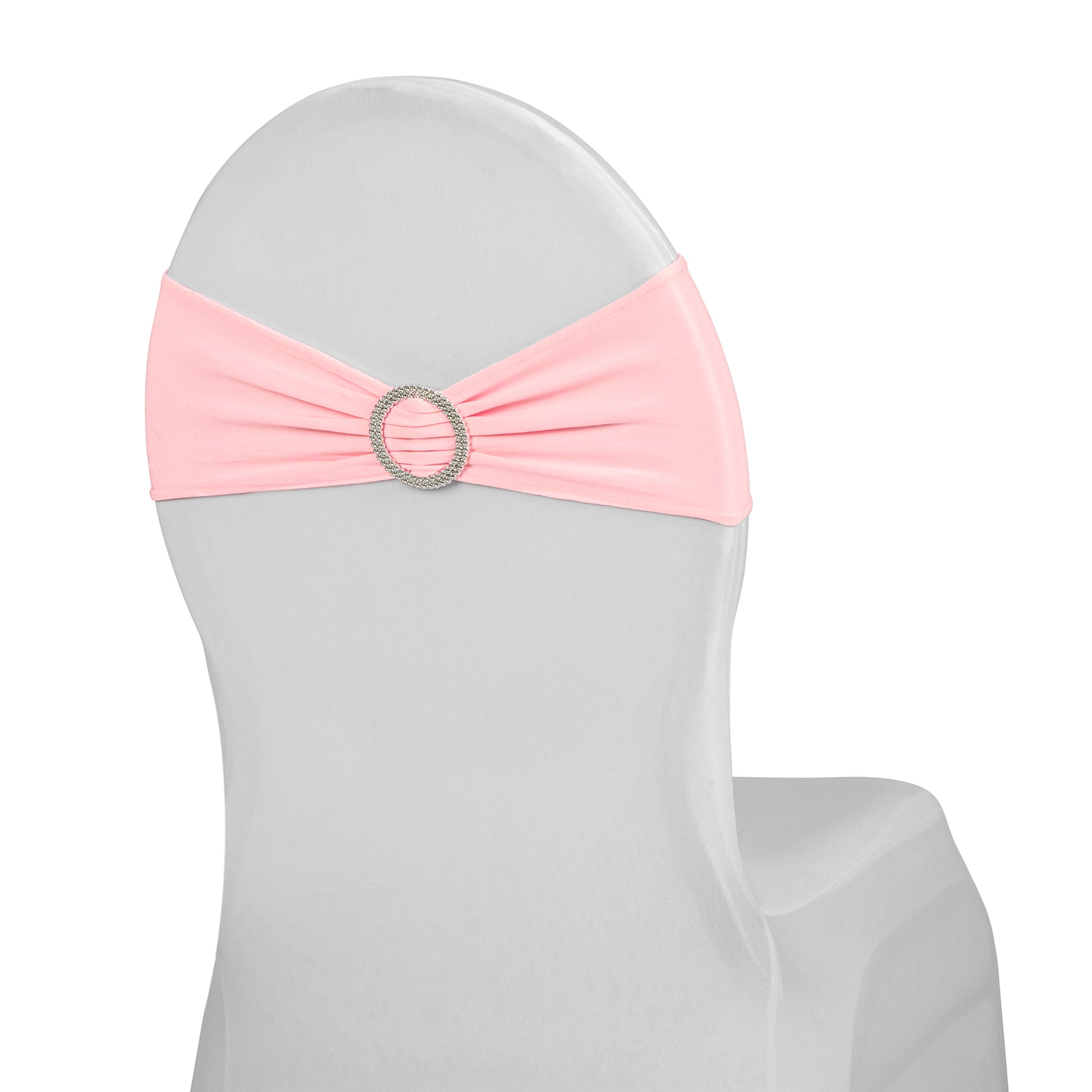 Buckle Spandex Stretch Chair Band - Pink