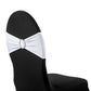 Buckle Spandex Stretch Chair Band - White