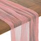 Cheesecloth Table Runner 25" x 16ft - Blush/Rose Gold