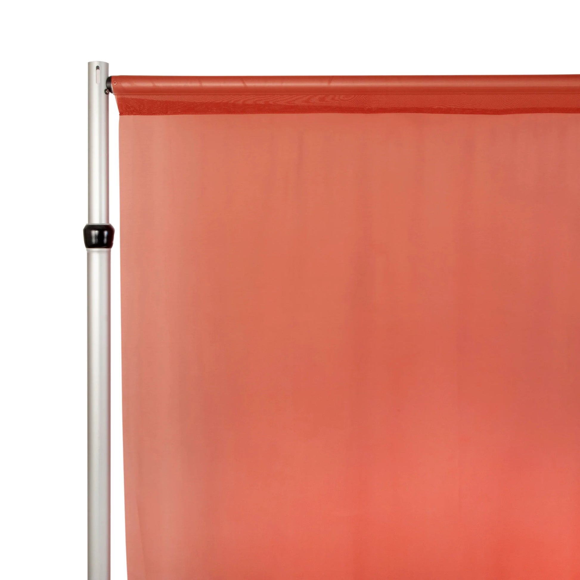 Chiffon Curtain Drape 12ft H x 58" W Panel - Rust
