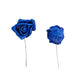Glitter Artificial DIY Foam Rose Stems (50 pcs) - Royal Blue