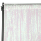 Glitz Sequin Mesh Net 12ft H x 52" W Drape/Backdrop panel - Iridescent White
