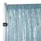 Glitz Sequin Mesh Net 10ft H x 52" W Drape/Backdrop panel - Baby Blue