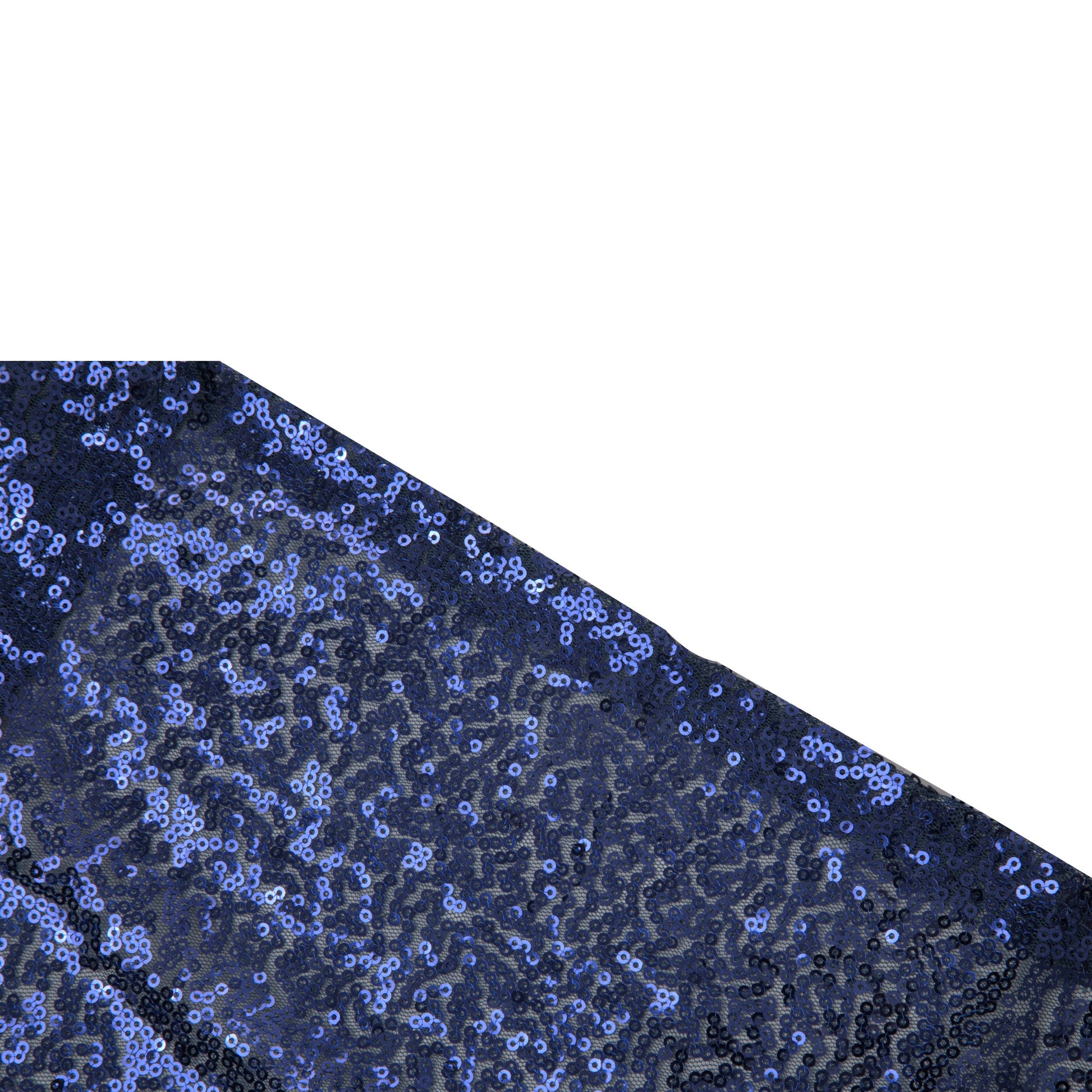 Glitz Sequin Mesh Net 12ft H x 52" W Drape/Backdrop panel - Navy Blue
