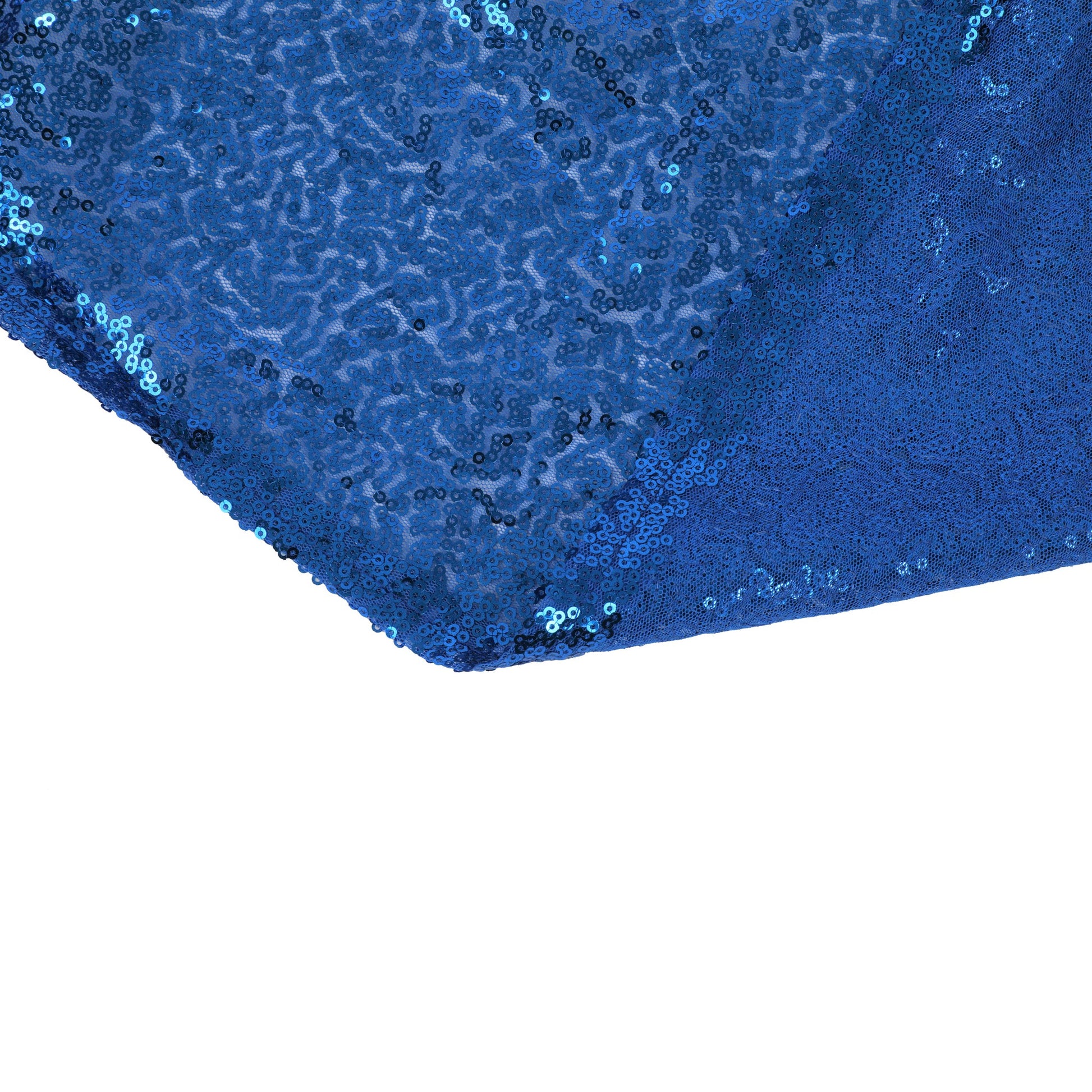Glitz Sequin Mesh Net 10ft H x 52" W Drape/Backdrop panel - Royal Blue
