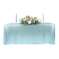 Glitz Sequin Mesh Net Tablecloth 90"x132" Rectangular - Baby Blue