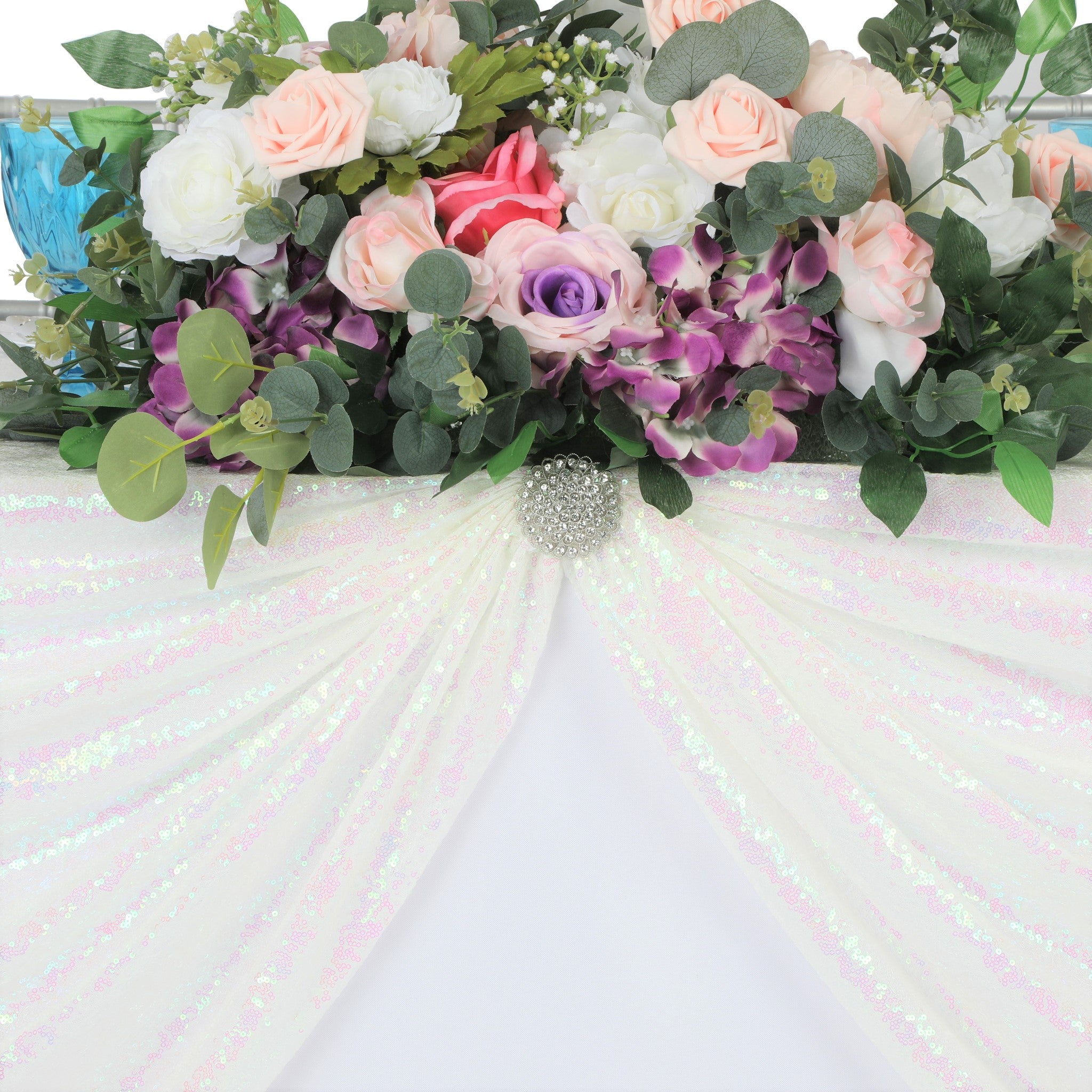 Glitz Sequin Mesh Net Tablecloth 90