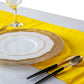 Lamour Satin Table Runner - Canary Yellow