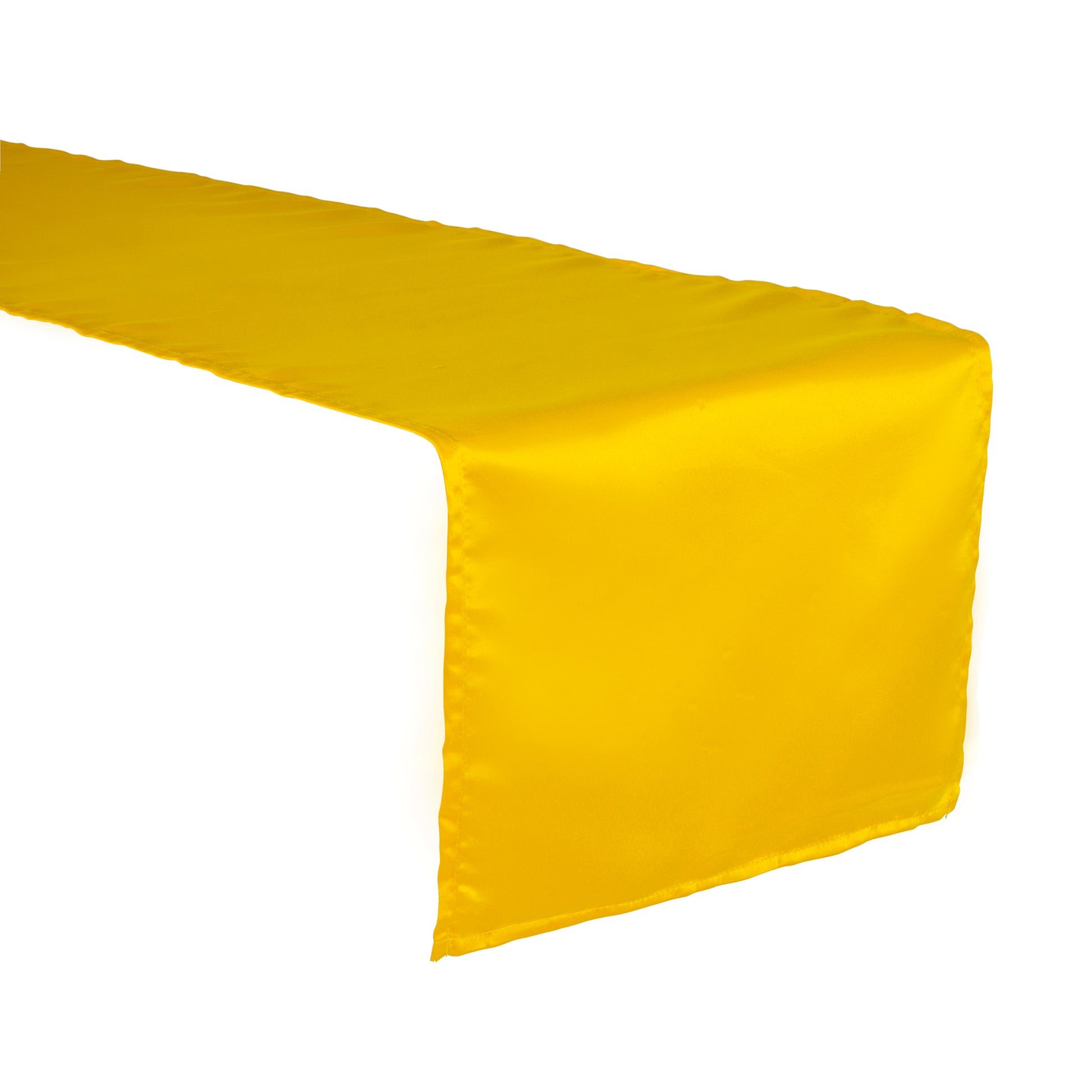 Lamour Satin Table Runner - Canary Yellow