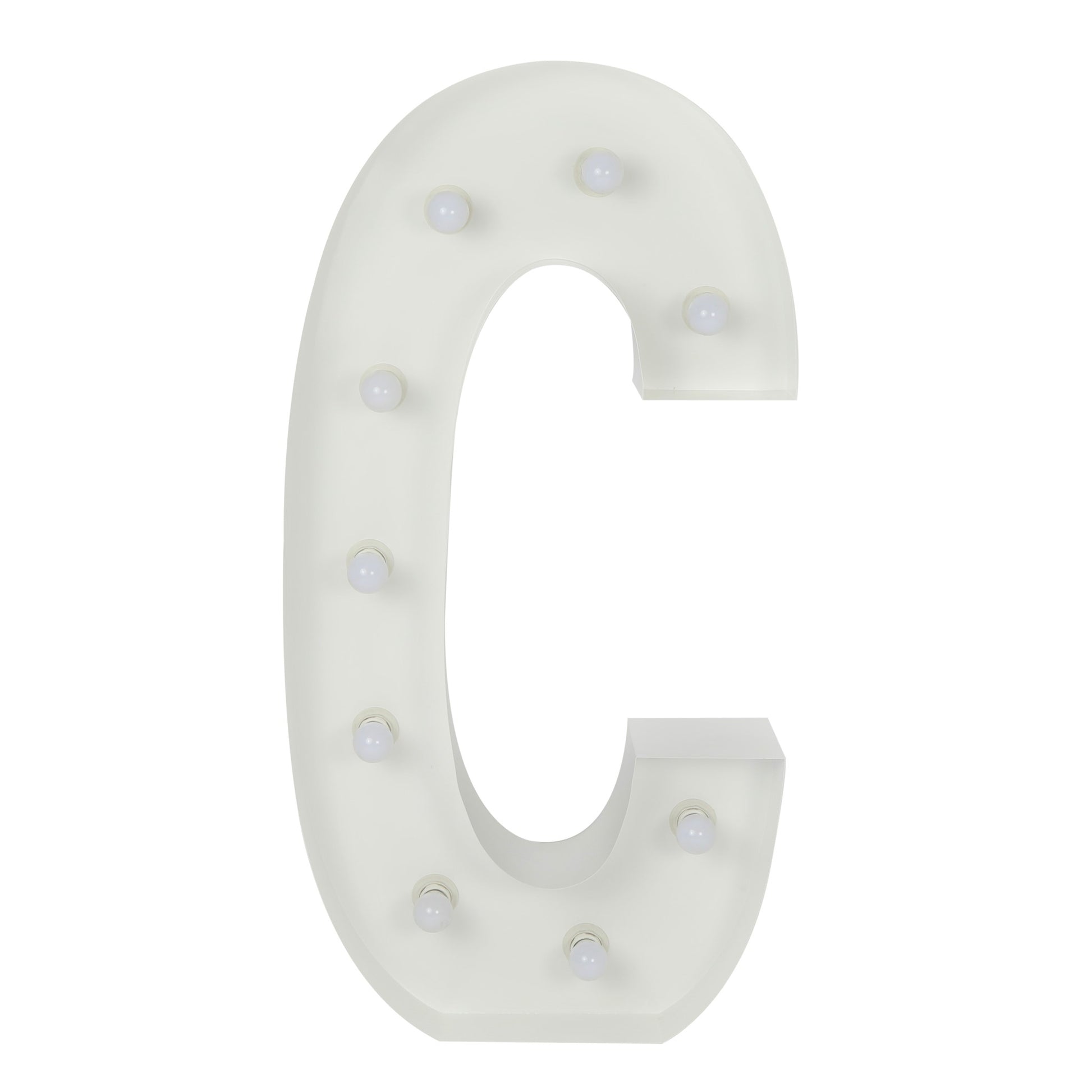 Large 4ft Tall LED Marquee Letter - C