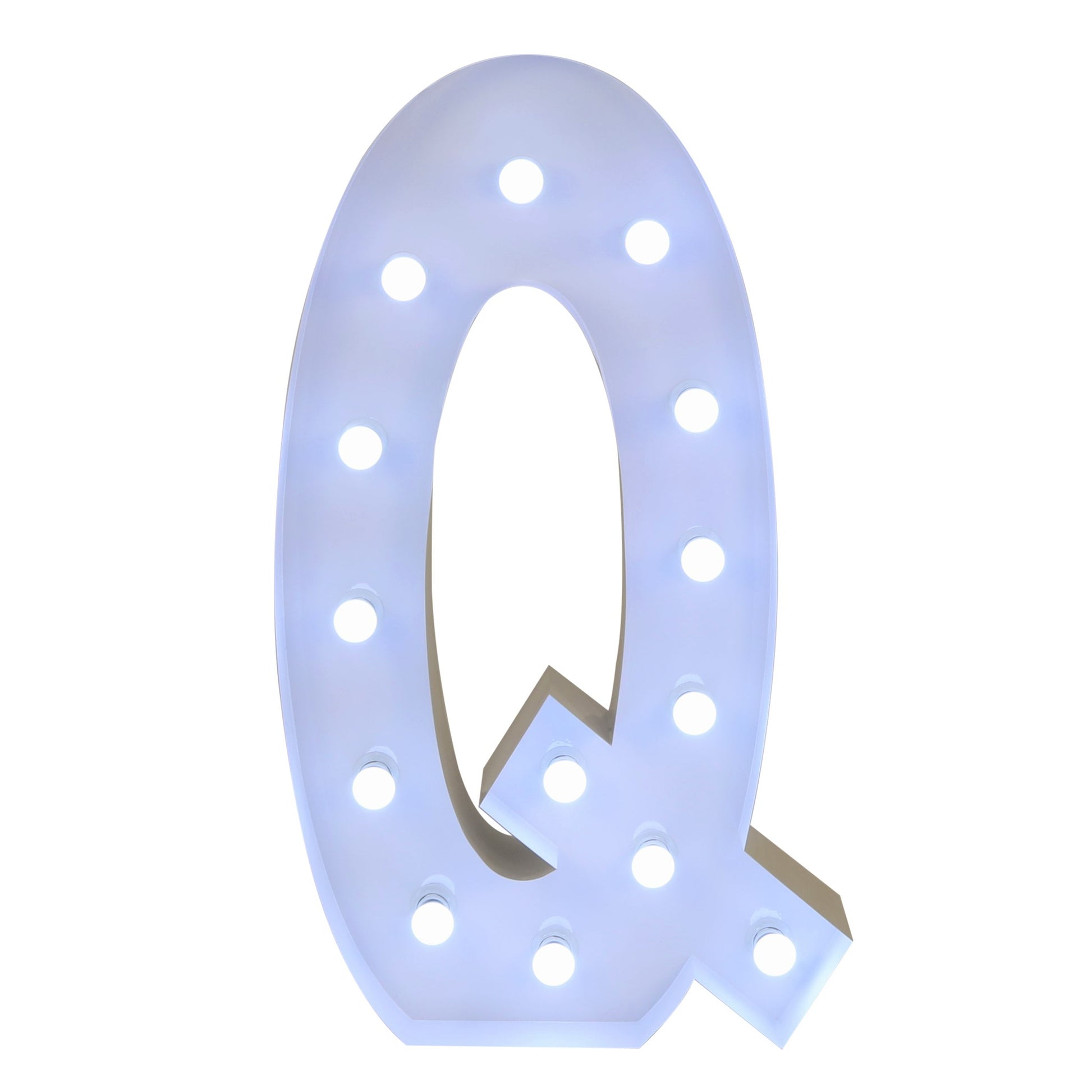 Large 4ft Tall LED Marquee Letter - Q