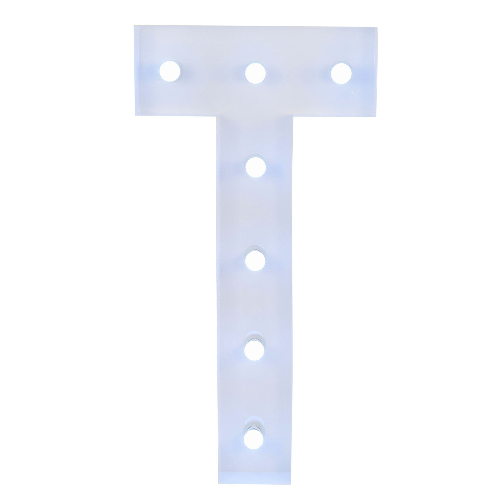 Large 4ft Tall LED Marquee Letter - T– CV Linens
