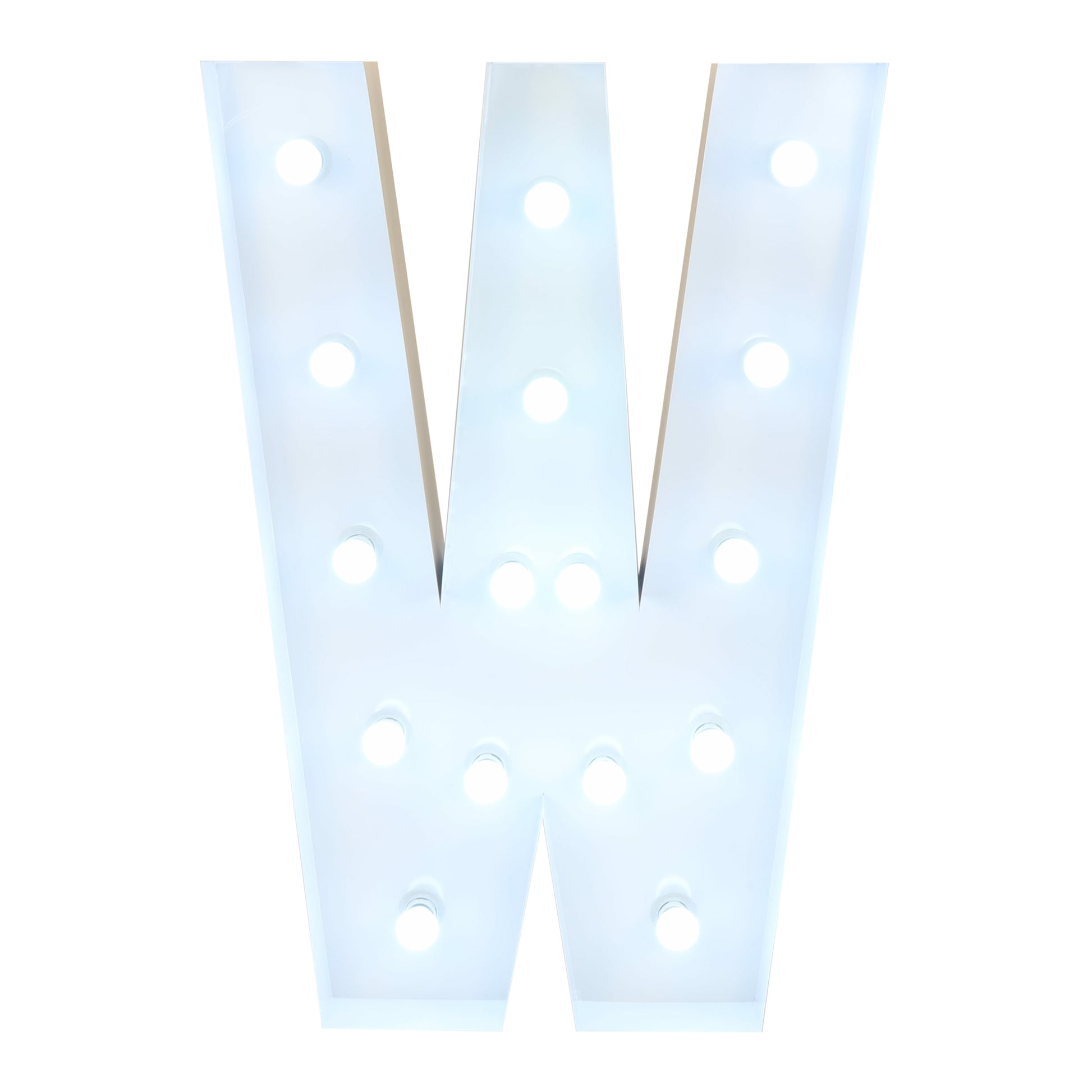 Large 4ft Tall LED Marquee Letter - W