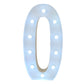 Large 4ft Tall LED Marquee Number - 0