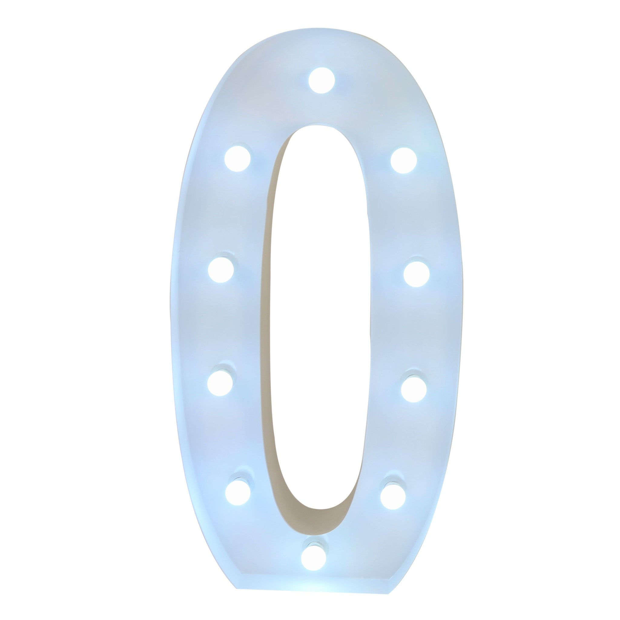 Large 4ft Tall LED Marquee Number - 0– CV Linens