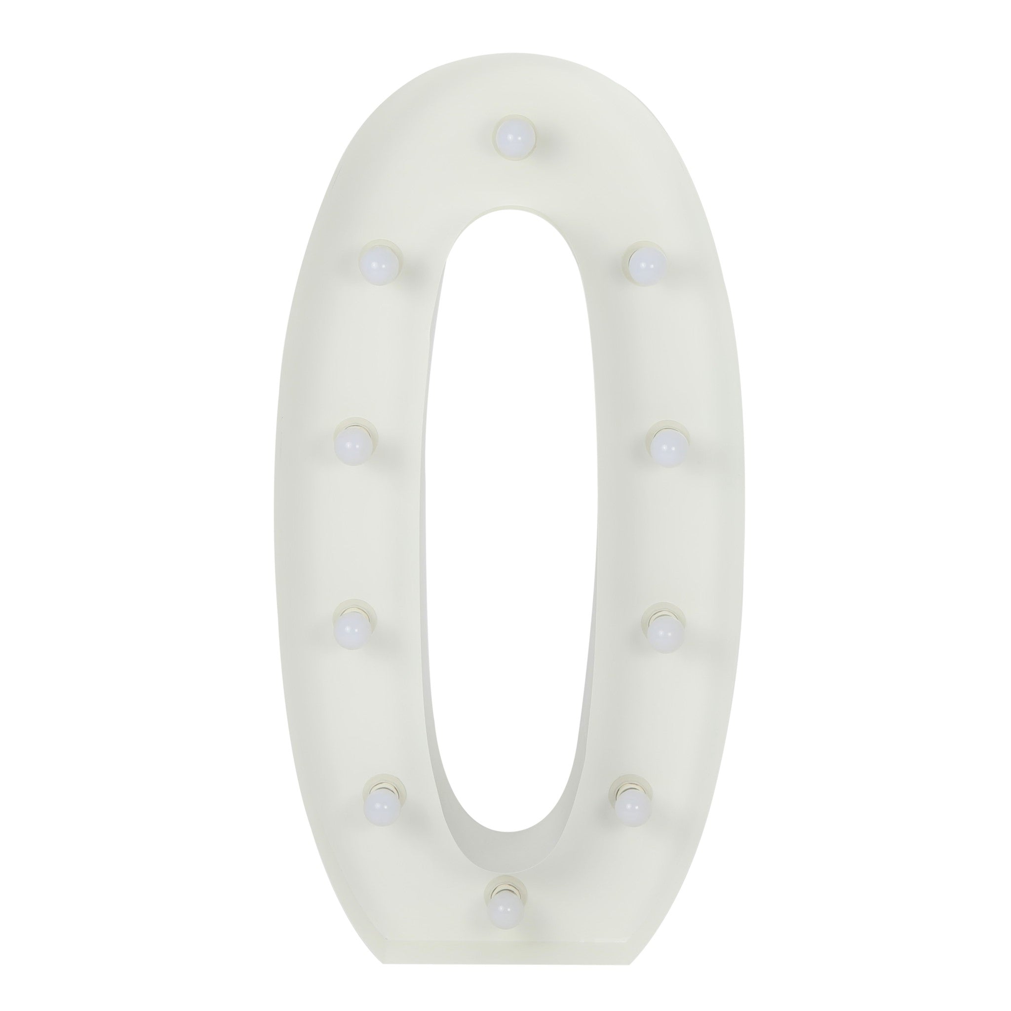 Large 4ft Tall LED Marquee Number - 0– CV Linens