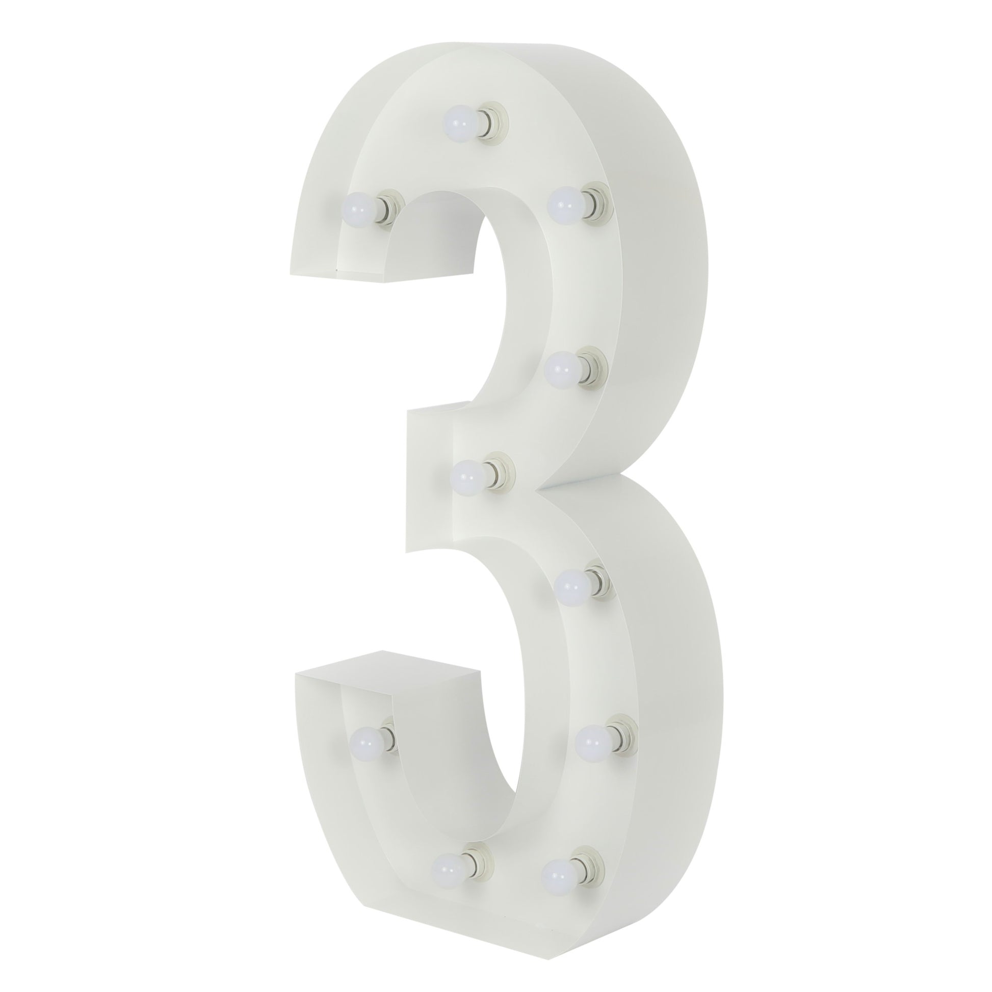 Large 4ft Tall LED Marquee Number - 3