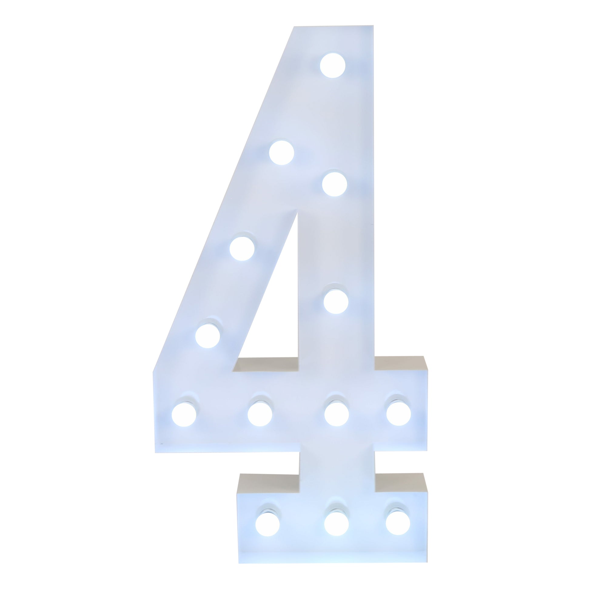 Large 4ft Tall LED Marquee Number - 4