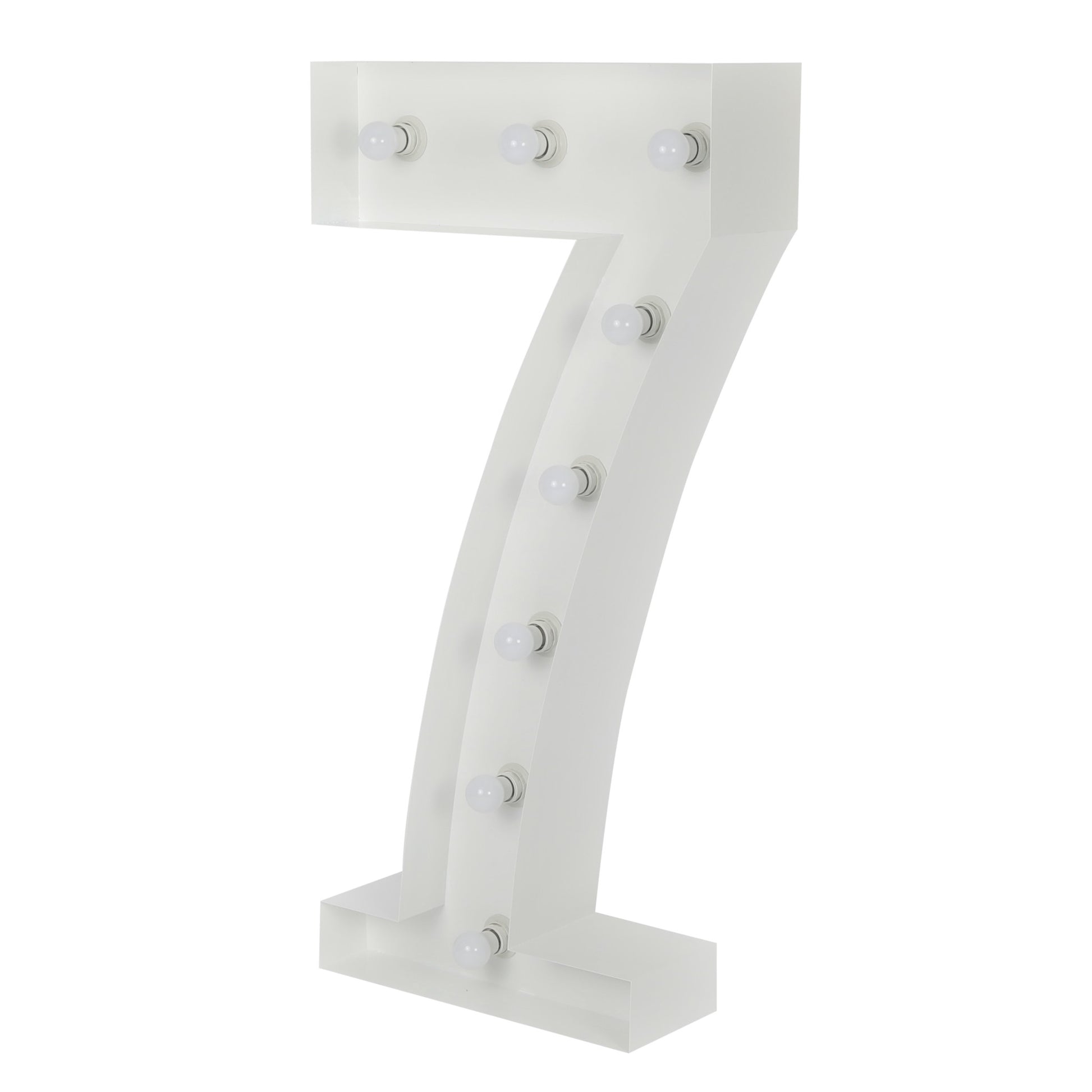 Marquee Light Up Numbers 4ft: Illuminate Your Celebration!