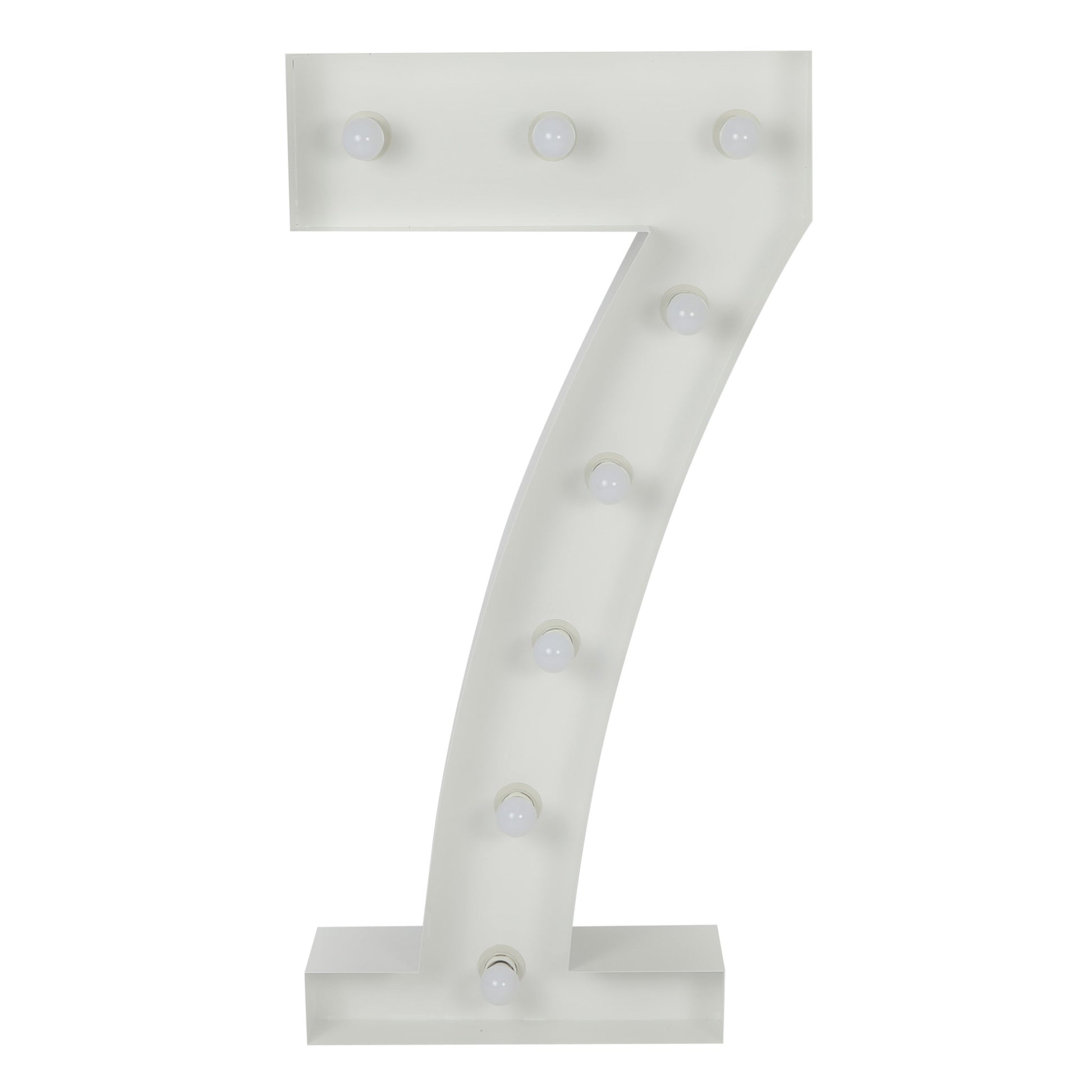 Large 4ft Tall LED Marquee Number - 7
