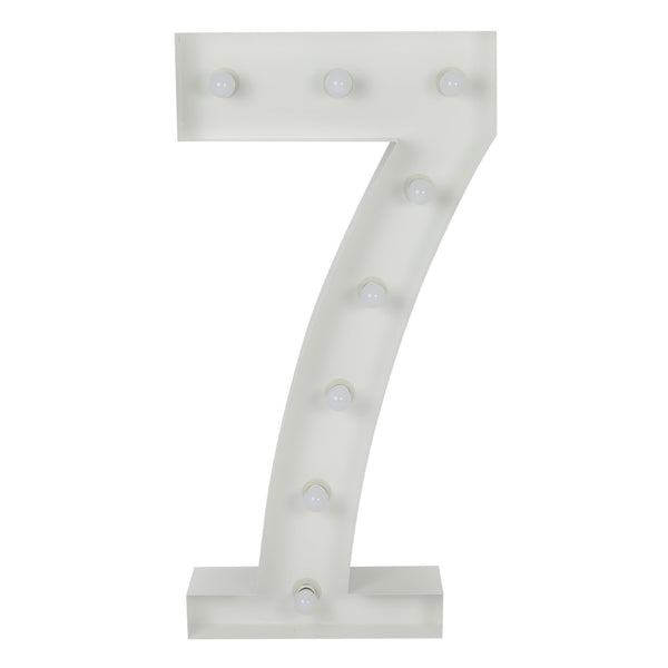 Large 4ft Tall LED Marquee Number - 7– CV Linens