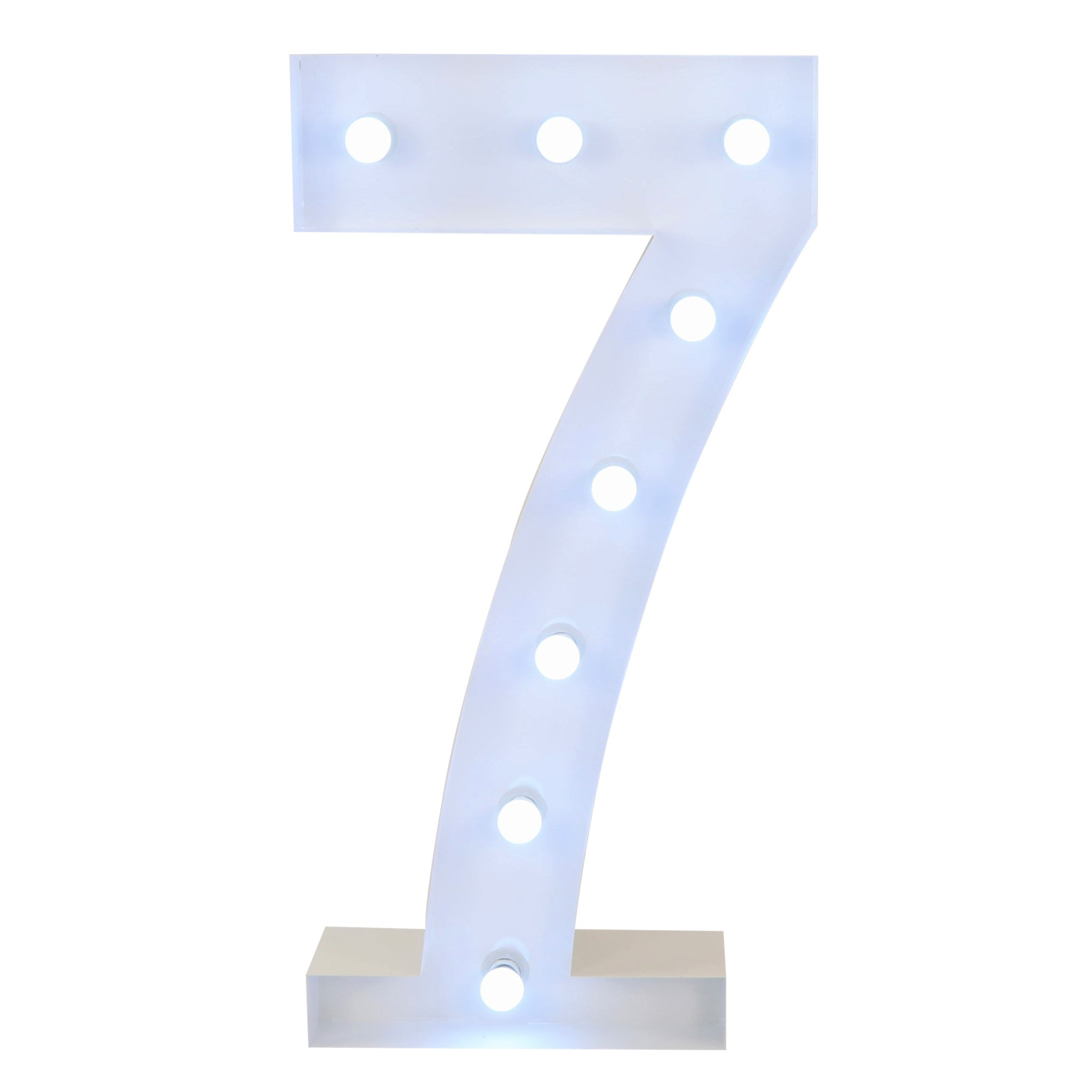 Large 4ft Tall LED Marquee Number - 7– CV Linens