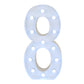Large 4ft Tall LED Marquee Number - 8