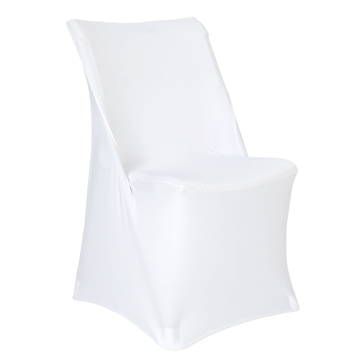 Contemporary Lifetime Spandex Folding Chair Cover White CV Linens