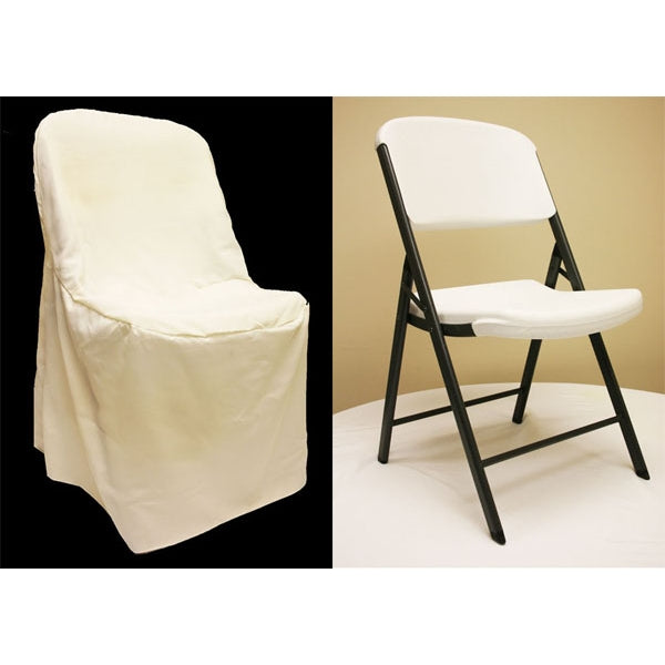 LIFETIME folding chair Cover Ivory at CV Linens