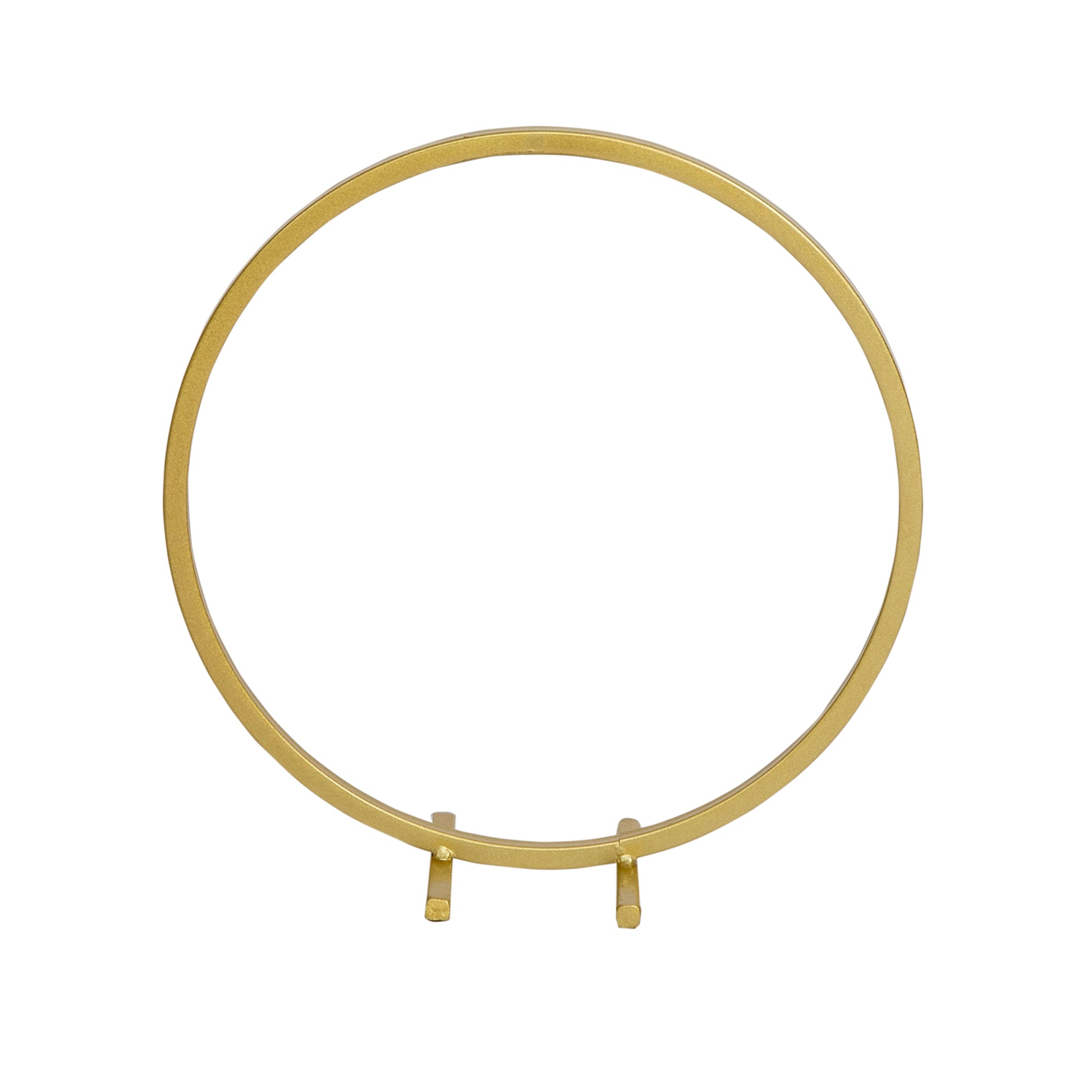 Pack of 2 pcs Metal Round Arch Hoop Tabletop Decor Centerpiece 12" Diameter - Gold