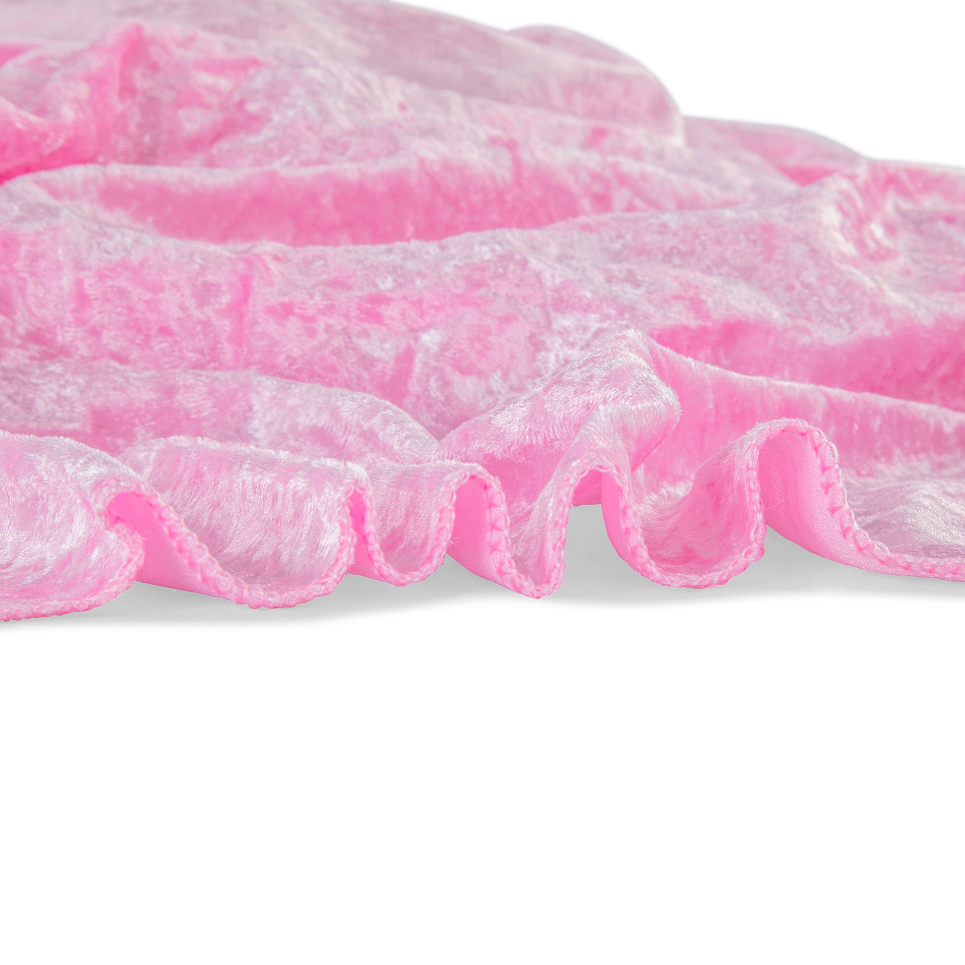 Velvet 90"x132" Rectangular Tablecloth - Pink