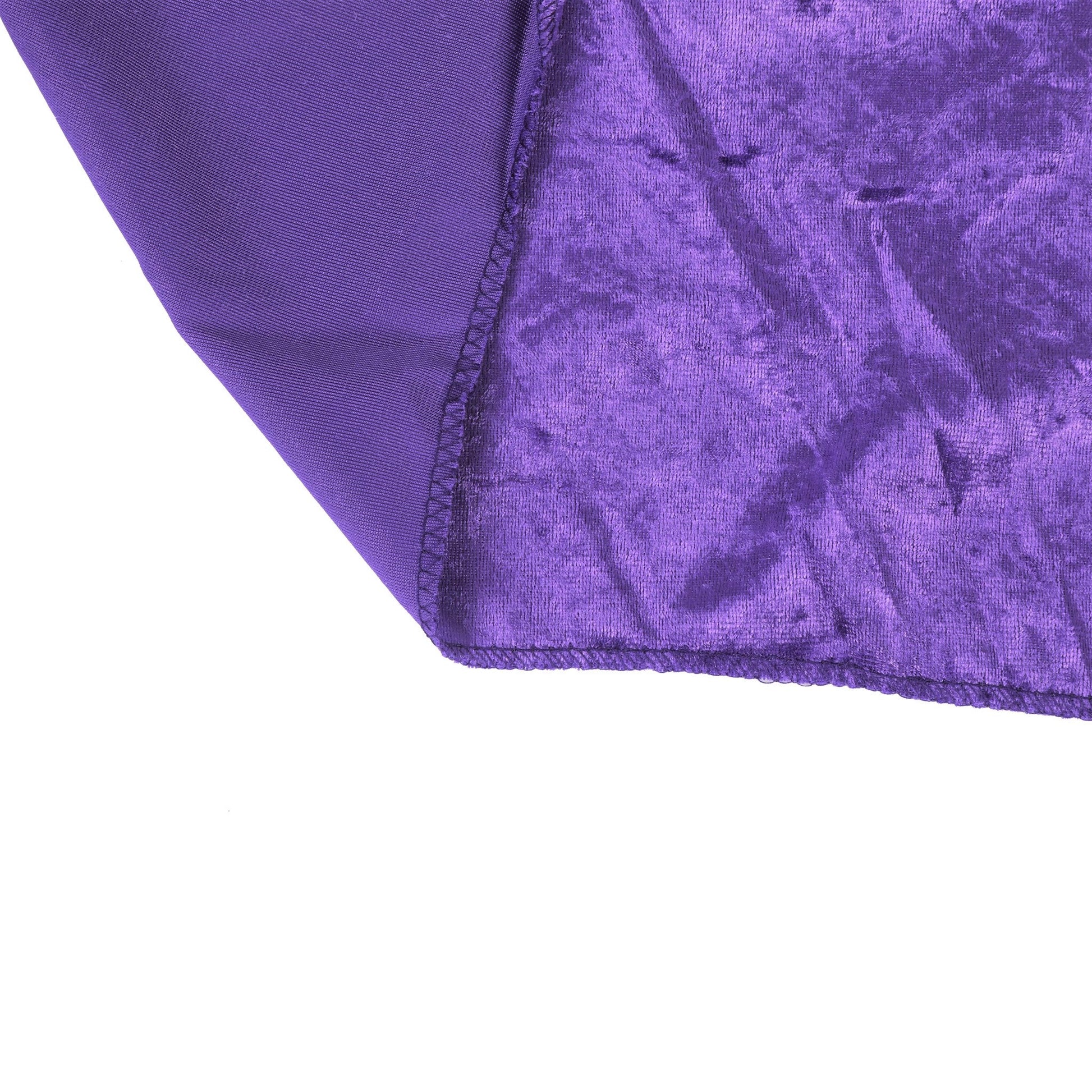Velvet 90"x156" Rectangular Tablecloth - Purple