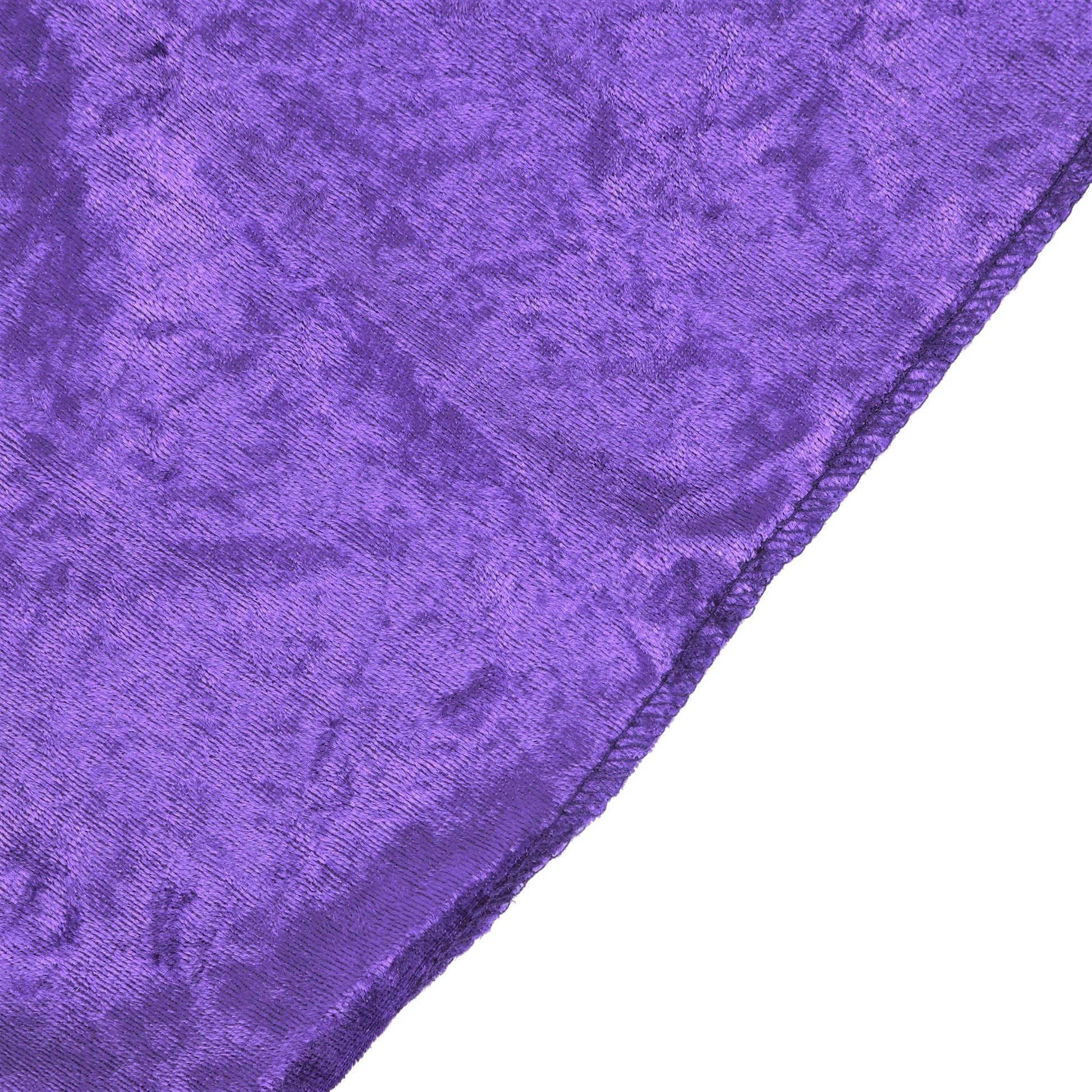 Velvet 8ft H x 52" W Drape/Backdrop Curtain Panel - Purple