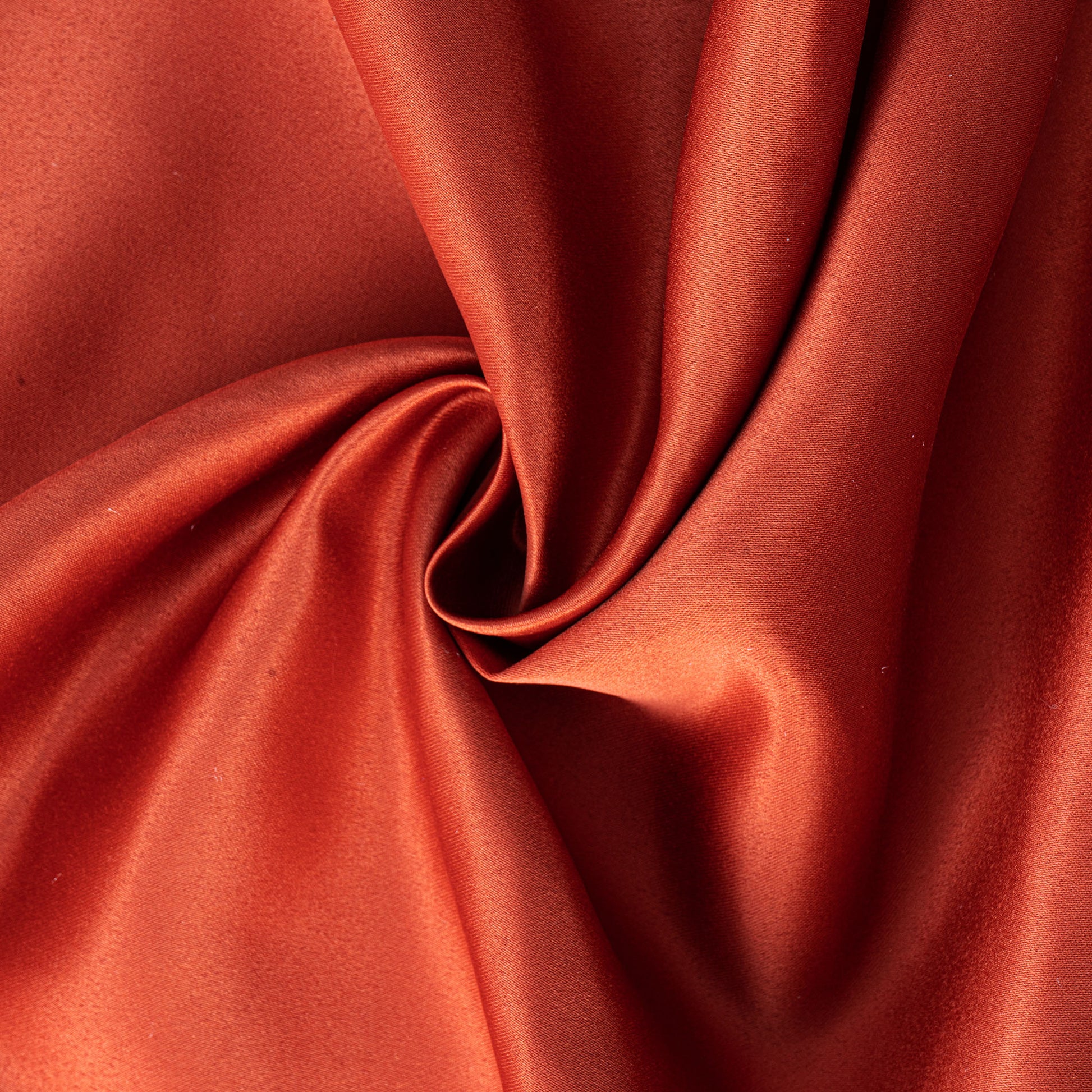 40 yds Satin Fabric Roll - Rust - CV Linens