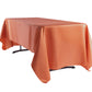 Satin Rectangular 60"x120" Tablecloth - Terracotta - CV Linens