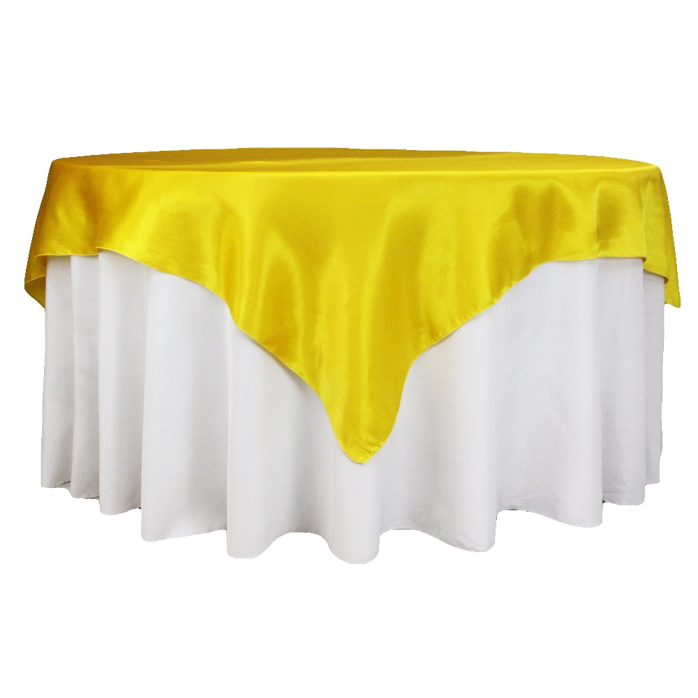 Yellow Table Linens Square 72