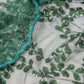 Sequin Vine Tablecloth Overlay 90"x132" Rectangle - Emerald Green