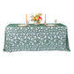 Sequin Vine Tablecloth Overlay 90"x156" Rectangle - Emerald Green