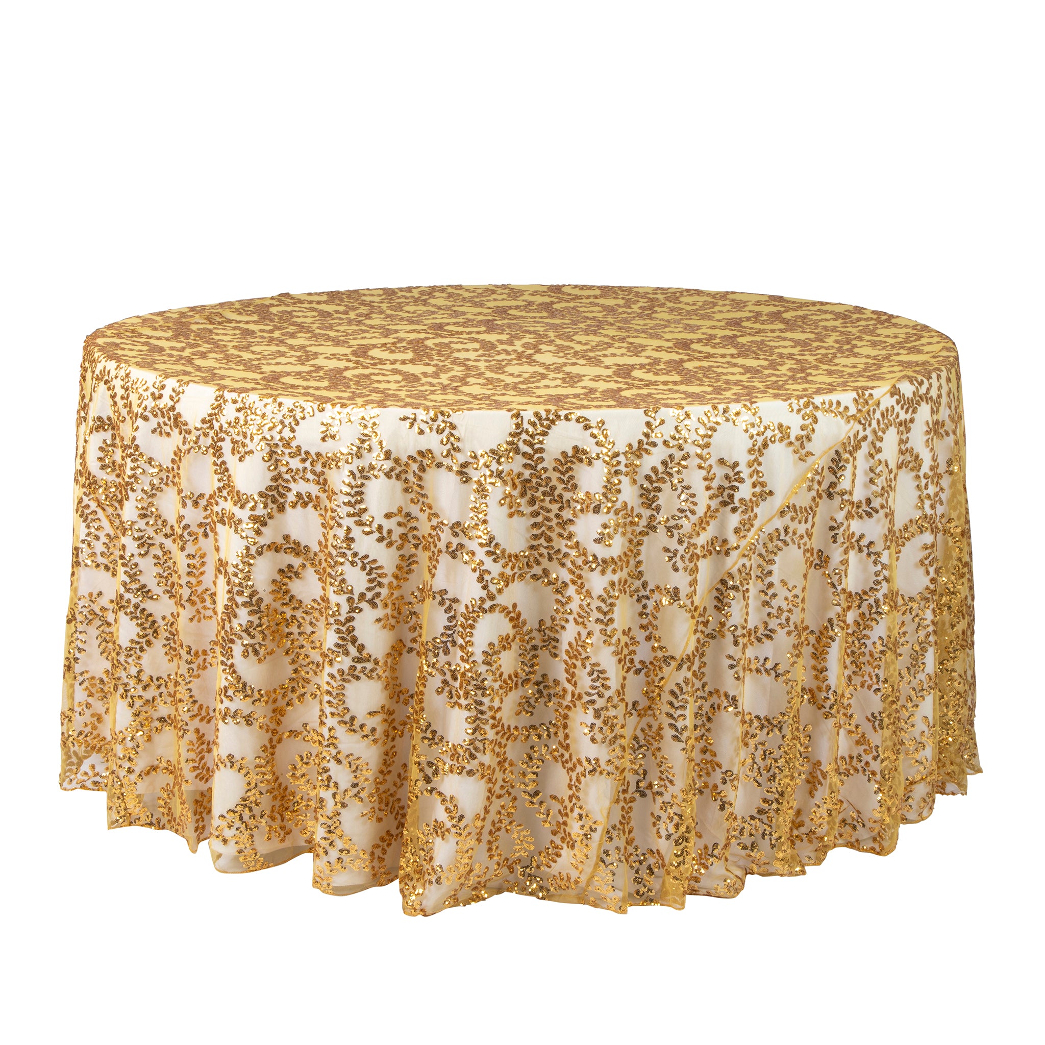Tablecloth Vector Gold Sequin Vine Tablecloth Overlay 120