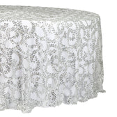 Sequin Vine Tablecloth Overlay 120