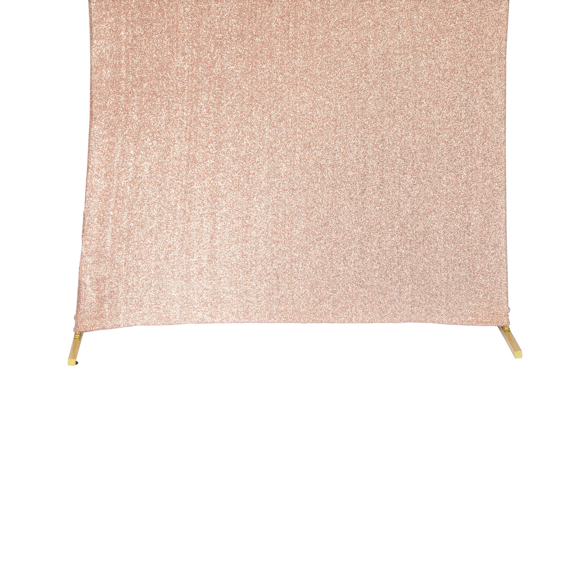 Shimmer Spandex Arch Covers for Chiara Frame Backdrop 3pc/set - Blush/Rose Gold
