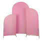 Shimmer Spandex Arch Covers for Chiara Frame Backdrop 3pc/set - Iridescent Pink