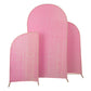 Shimmer Spandex Arch Covers for Chiara Frame Backdrop 3pc/set - Iridescent Pink