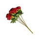 Silk Rose Bush 12 heads - Apple Red