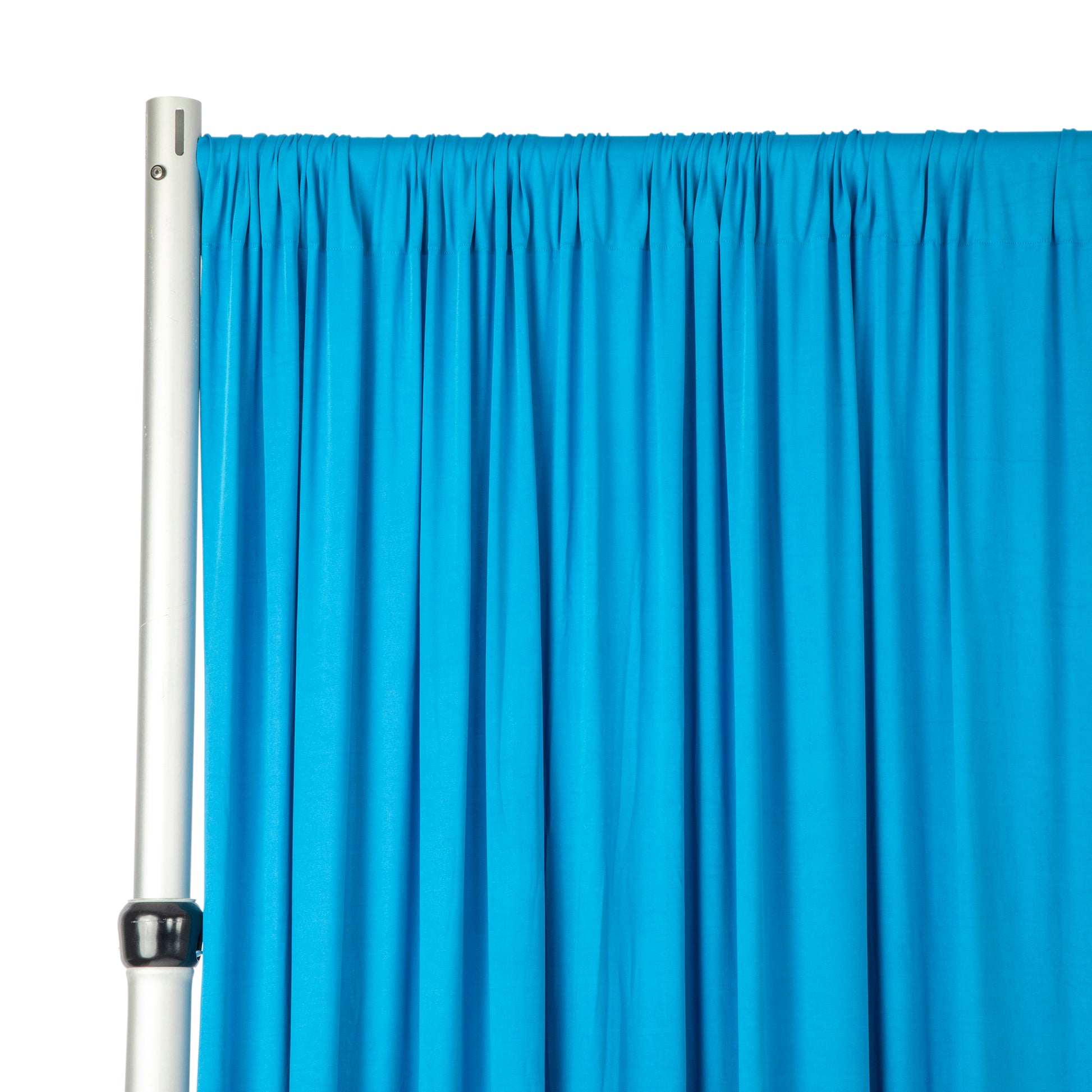 Spandex 4-way Stretch Backdrop Drape Curtain 10ft H x 60" W - Aqua Blue