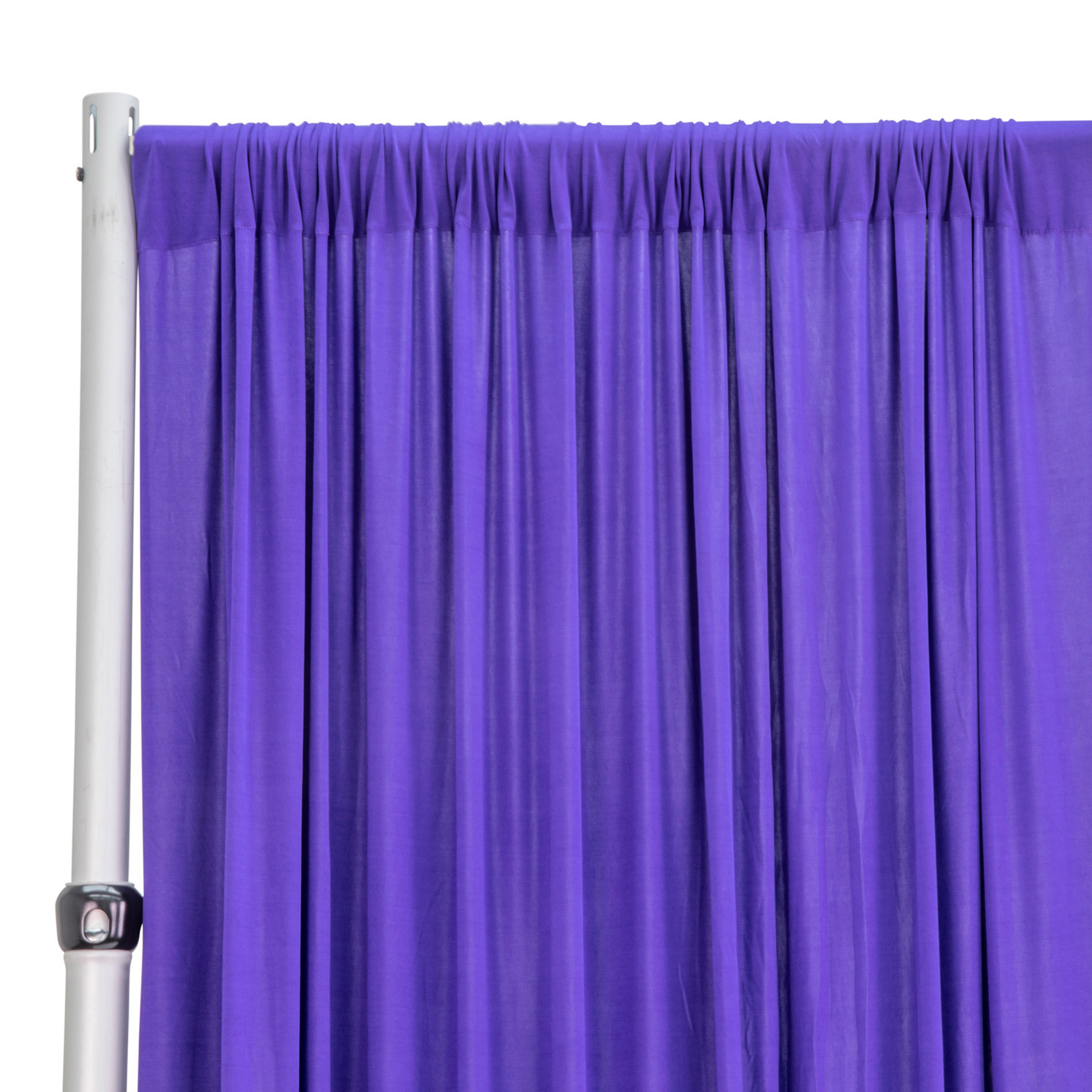 Spandex 4-way Stretch Backdrop Drape Curtain 12ft H x 60" W - Purple