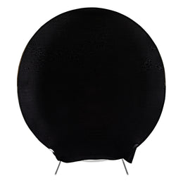 Spandex Arch Cover for Round 7.5 ft Wedding Arch Stand - Black