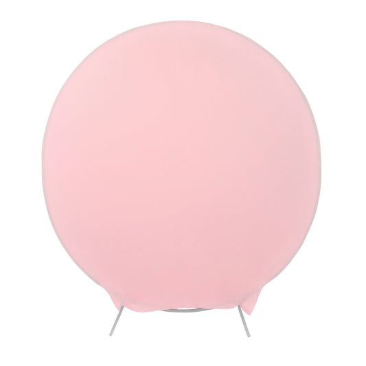 Spandex Arch Cover for Round 7.5 ft Wedding Arch Stand - Pink