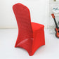 Shimmer Tinsel Banquet Spandex Chair Cover - Red - CV Linens