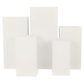 Spandex Covers for Square Metal Pillar Pedestal Stands 5 pcs/set - Ivory